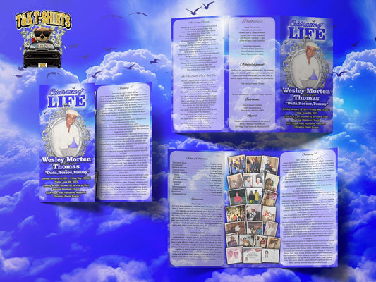 Single fold obituary