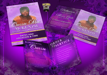 Single fold obituary