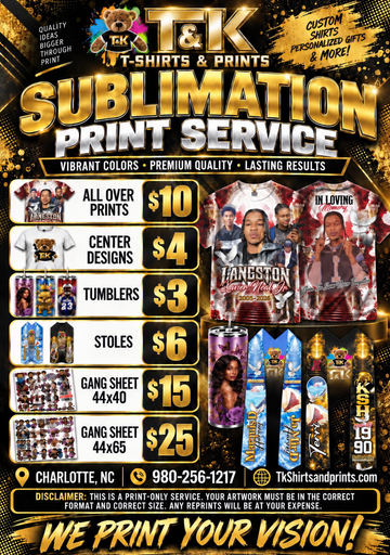SUBLIMATION 3D PRINTS